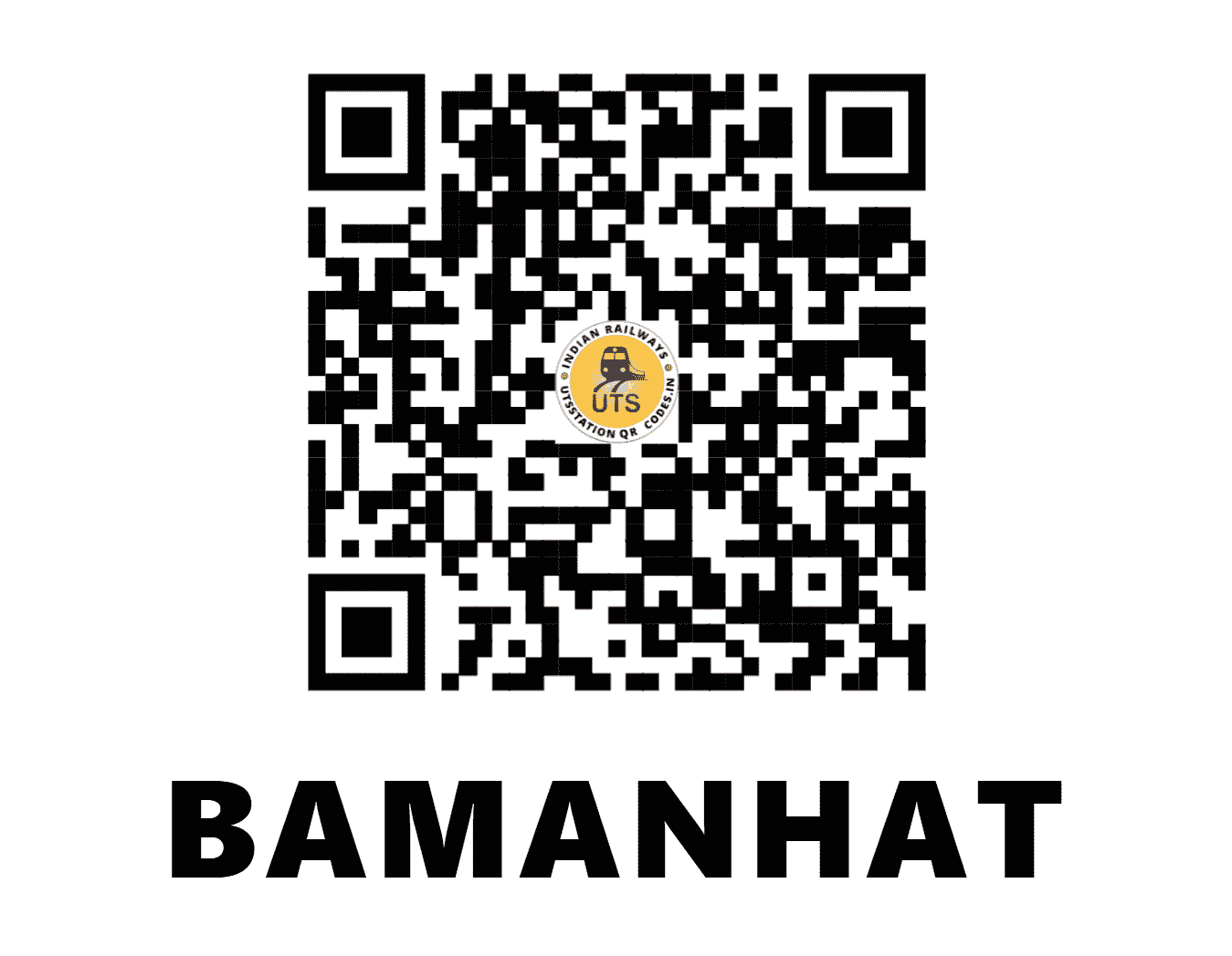 UTS QR Code for BAMANHAT - BXT (NF - WEST BENGAL)